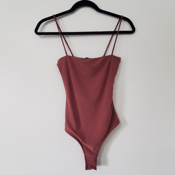 Don't be So Square Spaghetti Strap Bodysuit - Picture 1 of 5